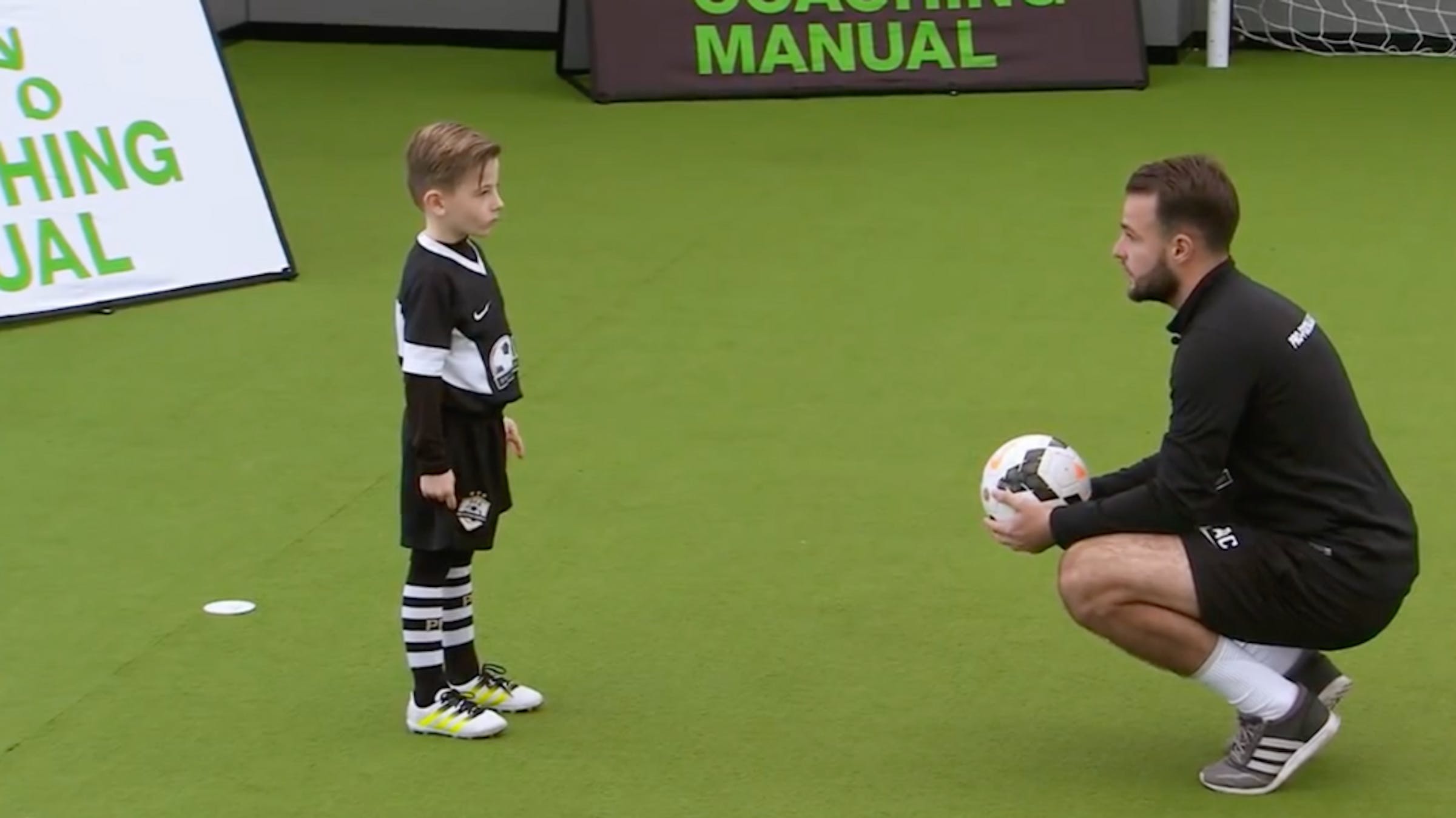 Coach and child